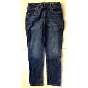 Gap Kids Girlfriend Jeans Size 10 Inseam 23 Denim Navy Blue Jeans